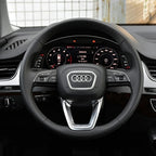 Car Styling Steering Wheel Center Logo Cover Replacement Trim Accessories For Audi Sline TT A3 A5 A7 Q3 Q5 Q7 Q8 A4L A6L A8L Q5L