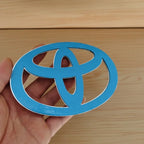1pc 3D Car Emblem sticker For Toyota Front Grill Hood Rear Trunk Logo Corolla Camry RAV4 Hilux Yaris Prius Prado Badge Accessory