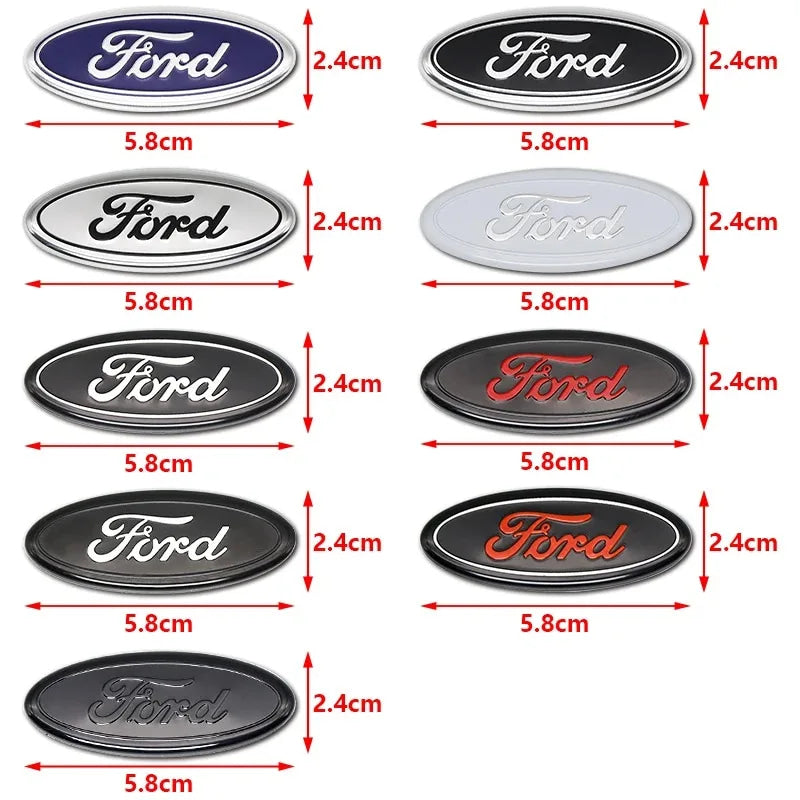 ABS Car Steering Wheel Logo Emblem Stickers For Ford ST Line Focus Mondeo Fiesta Kuga MK2 MK3 MK4 Mustang Auto Badge Accessories