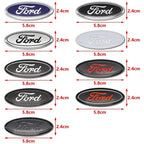 ABS Car Steering Wheel Logo Emblem Stickers For Ford ST Line Focus Mondeo Fiesta Kuga MK2 MK3 MK4 Mustang Auto Badge Accessories