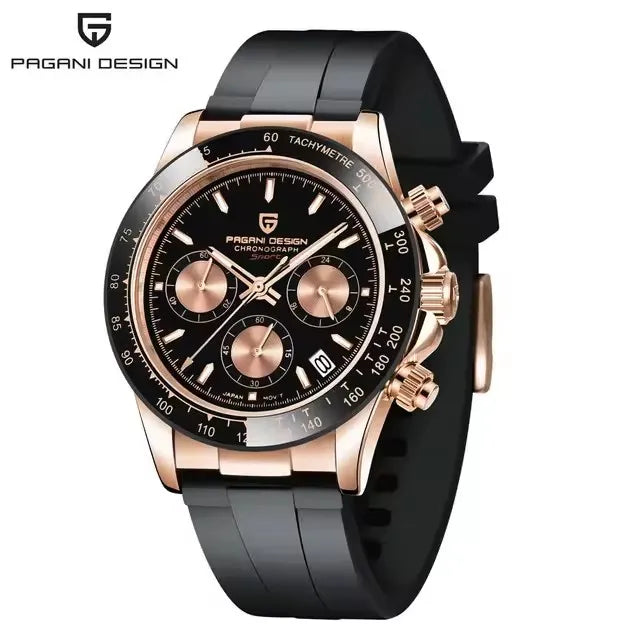 40mm New V2 PAGANI DESIGN Classic fashion Men Quartz Watches Sapphire Retro Chronograph Stainless Steel Waterproof Watch for Men