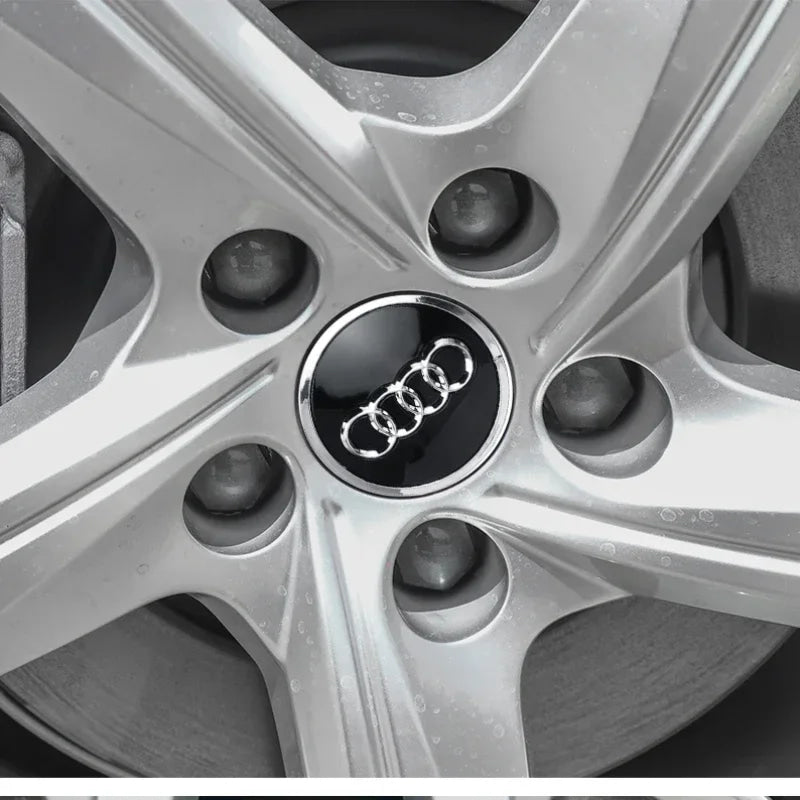 4pcs 60/61/68/69mm Car Wheel Center Hub Cap Rim Cover Car Goods For Audi B7 B5 B6 B8 B9 8P A3 A4 A5 A6 A7 A8 Q3 Q5 Q7 Q8 A1 8V