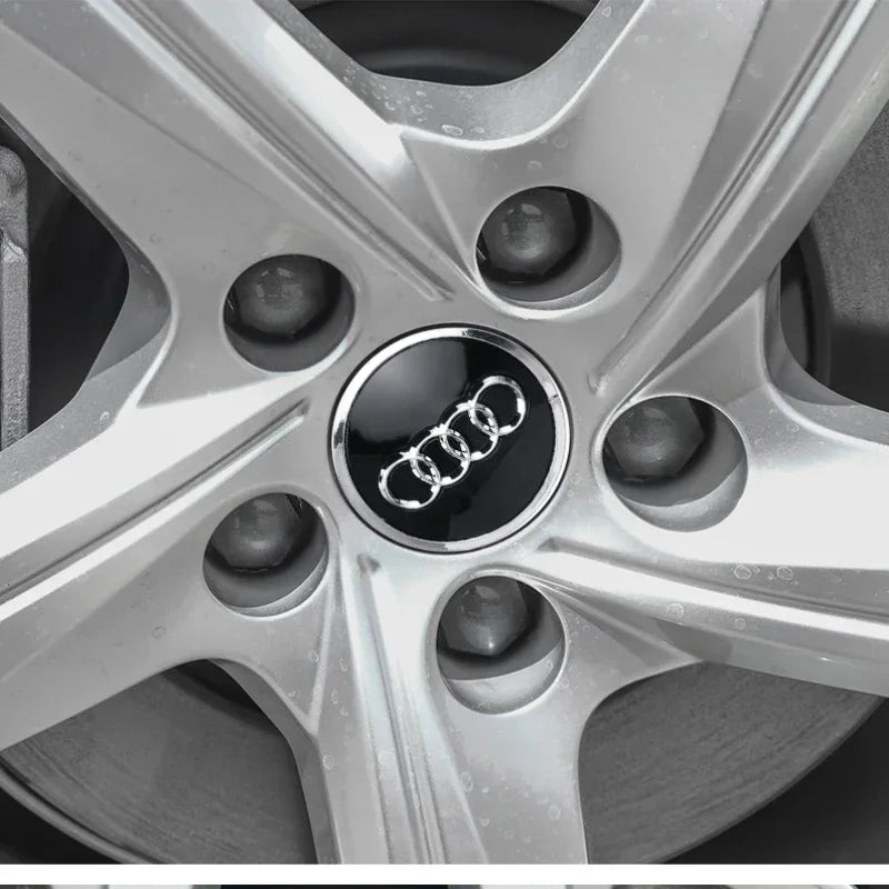4pcs 60/61/68/69mm Car Wheel Center Hub Cap Rim Cover Car Goods For Audi B7 B5 B6 B8 B9 8P A3 A4 A5 A6 A7 A8 Q3 Q5 Q7 Q8 A1 8V