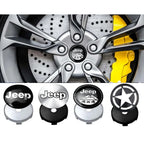 4pcs Car Styling Wheel Center Hub Caps Tire center Covers Hubcap For Jeep Grand Cherokee Wrangler JK Gladiator Compass Renegade