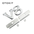 Car Styling Metal V8 Car Front Grille Emblem Badge For Ford Chevrolet Dodge Skoda Volkswagen SEAT BMW Fiat Toyota Infiniti