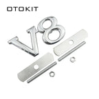 Car Styling Metal V8 Car Front Grille Emblem Badge For Ford Chevrolet Dodge Skoda Volkswagen SEAT BMW Fiat Toyota Infiniti
