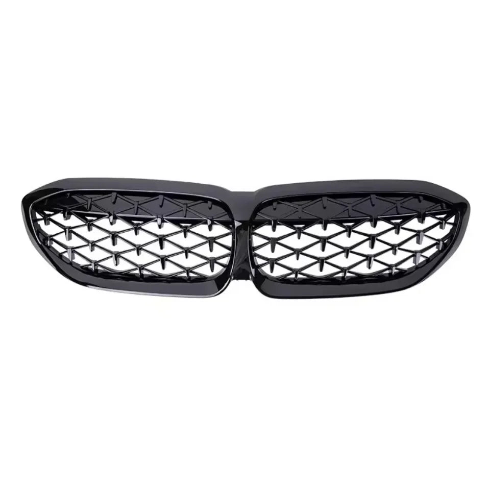 XVIP For BMW G20 3-Series G20 G21 G28 2019-2023 Front Bumper Hood Kidney Racing Grilles Replacement Black Diamond Meteor Style