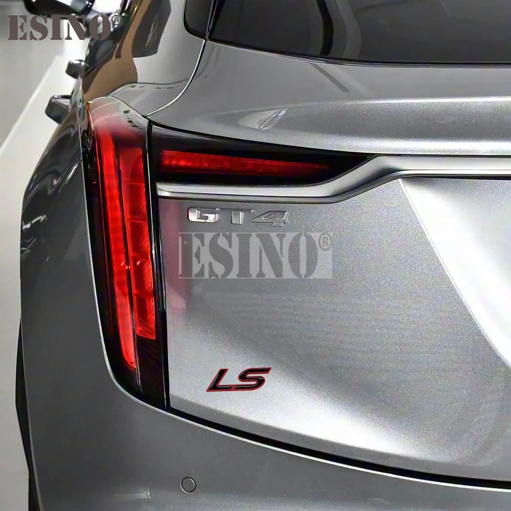 Car Styling 3D LS Car Metal Alloy Rear Trunk Fender Adhesive Badge Body Tailgate Displaceme Emblem For Cadillac CTS Escalade