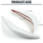 31cm Arc-shaped Universal Rubber Car Bumper Corner Protector Stickers Guards Buffer Trim Molding Anti-Scratch Protection Strip