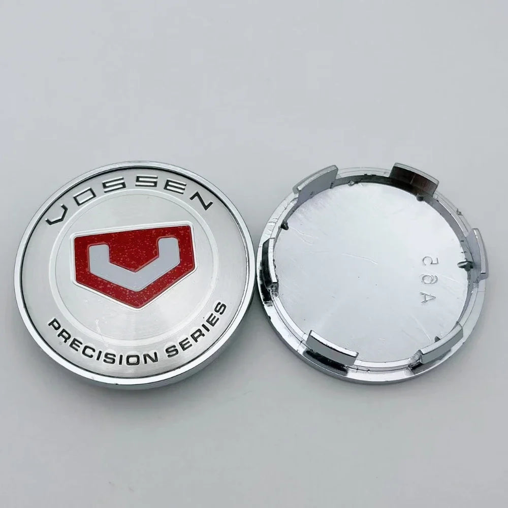 4pcs 65MM 59MM Vossen Logo Emblem Badge Car Wheel Center Caps Wheel Hubcap Hub Center Dust Cover Replace Car Styling Accessories