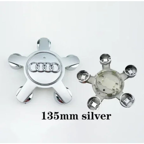 Audi 4pcs 60mm 61mm 68mm 69mm 123mm Car Styling Wheel Center Cap Hub Covers Badge for Audi A3 A4 A5 A6 A7 A8 S4 S6 Sticker
