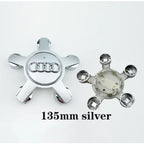 Audi 4pcs 60mm 61mm 68mm 69mm 123mm Car Styling Wheel Center Cap Hub Covers Badge for Audi A3 A4 A5 A6 A7 A8 S4 S6 Sticker