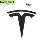 CAR Tesla Model 3 Mode Y Zinc Alloy Car Front Hood Logo Sticker Styling Auto Body Rear Trunk Emblem with Radian Accessories