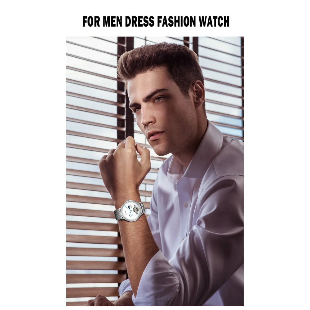 Classic Men's Watches Tourbillon Multi-function Full Automatic Men Watch High end Male Steel Strap Waterproof Wrist watches