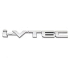 3D Chrome Metal Car Letters Rear Trunk Badge Emblem IVTEC Logo I VTEC Sticker For Honda City Civic Accord Jazz CRV  Accessories