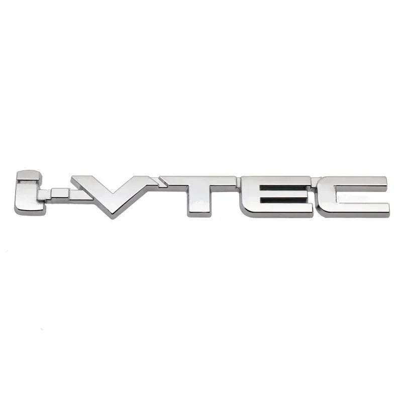 3D Chrome Metal Car Letters Rear Trunk Badge Emblem IVTEC Logo I VTEC Sticker For Honda City Civic Accord Jazz CRV  Accessories