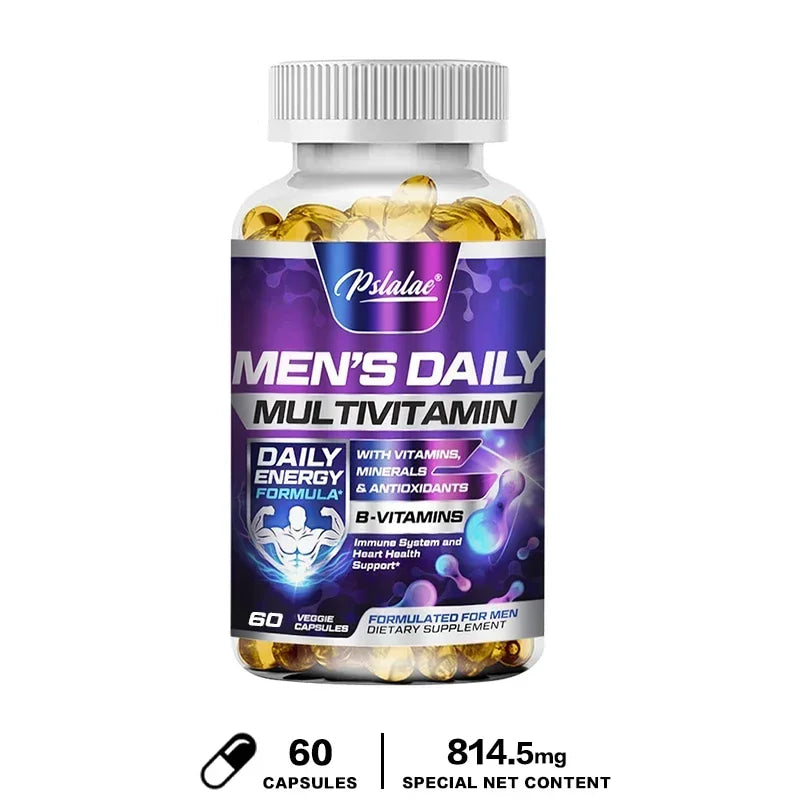Men's Multivitamin Supplement - Supports Immune Health, Boosts Energy Production, and Improves Vitality and Endurance