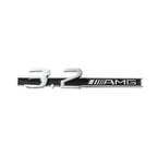 3D ABS Car Styling Logo 3.2 5.5 6.3 6.5 AMG Badge Fender Side Rear Trunk Sticker for Mercedes Benz A CLA GLC W108 W222 C180 W190