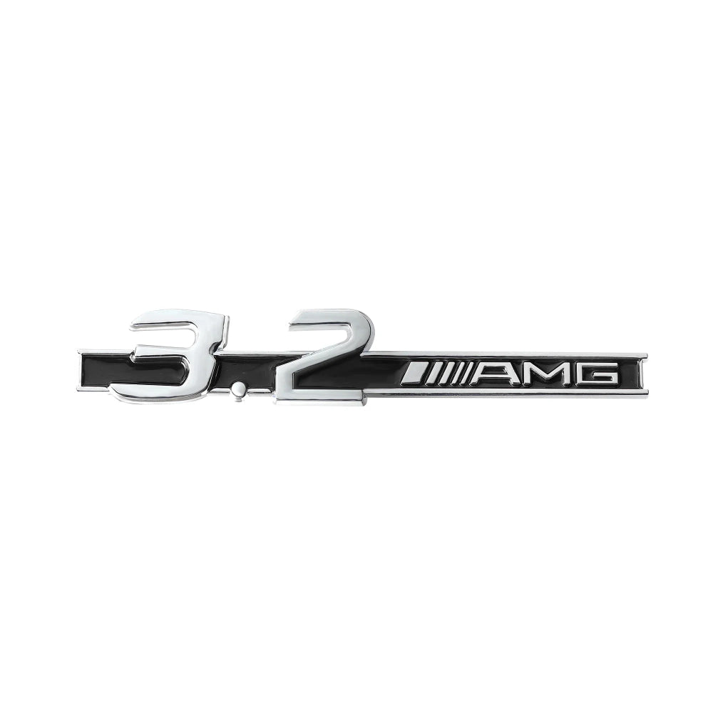3D ABS Car Styling Logo 3.2 5.5 6.3 6.5 AMG Badge Fender Side Rear Trunk Sticker for Mercedes Benz A CLA GLC W108 W222 C180 W190