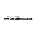 3D ABS Car Styling Logo 3.2 5.5 6.3 6.5 AMG Badge Fender Side Rear Trunk Sticker for Mercedes Benz A CLA GLC W108 W222 C180 W190