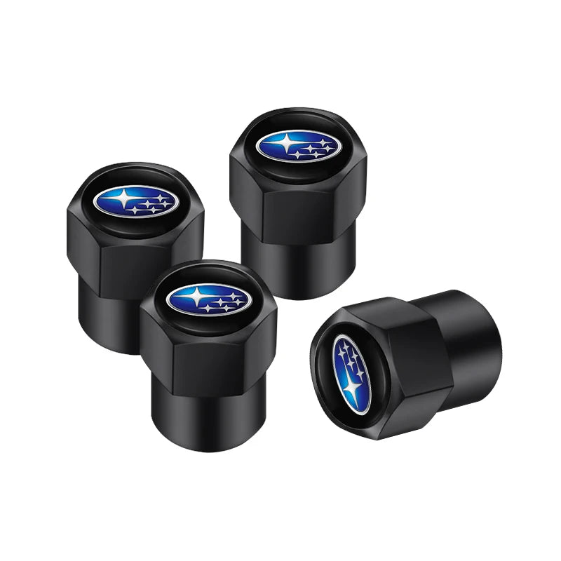wheel tire Valve Cap Car+accessories Alloy For Subaru WRX STI Tribeca Crosstrek XV Forester BRZ Impreza Smart Outback stickers