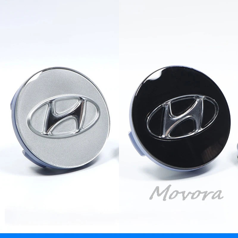 4pcs 3D 60mm For Car Metal Emblem Wheel Hub Center Cap Metal Covers For Hyundai Tucson IX35 I30 I20 Kona Coupe Veloster I40 Getz