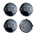 4pcs For Audi Q3 Q4 Q5 Q7 S3 S4 S5 S6 S7 TT A1 A2 A3 A4 A5 A6 A7 Q2 60mm 61mm 68mm 69mm Car Wheel Center Cap Hub Covers Badge
