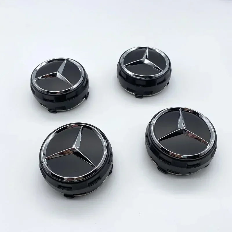 4PCS 75mm NEW Car Wheel Center Hub Caps Cover for Mercedes Benz B/C/E/S Class A Class C200L GLC GLK CLA W166 W163 W221