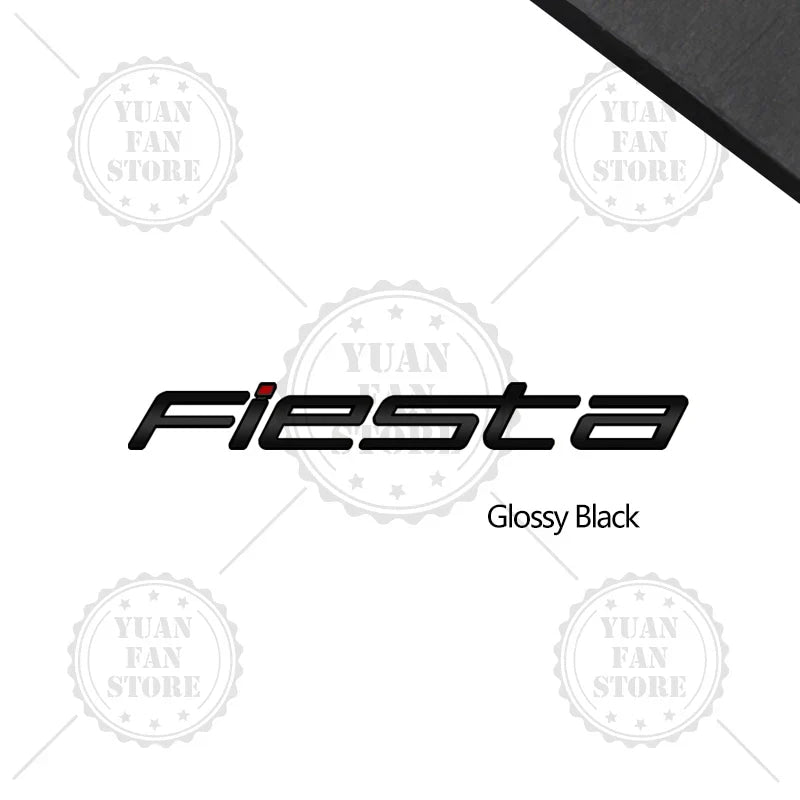 1PCS Metal Letter For Fiesta Ford 3D Emblem Car Rear Trunk Decals Lettering Badge Auto Accessories Styling