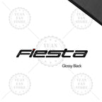 1PCS Metal Letter For Fiesta Ford 3D Emblem Car Rear Trunk Decals Lettering Badge Auto Accessories Styling
