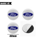 4Pc 65mm 60mm 56mm Car Wheel Center Hub Cap Cover Badge Stickers For Ford F150 Focus Ranger Fiesta Transit Mustang Mondeo Fusion