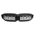 XVIP Front Bumper Kidney Grill Diamonds Style Grille For BMW 3-Series G20 G21 2019-2023 318i 320i 320d 330i 340i 340d M Sport