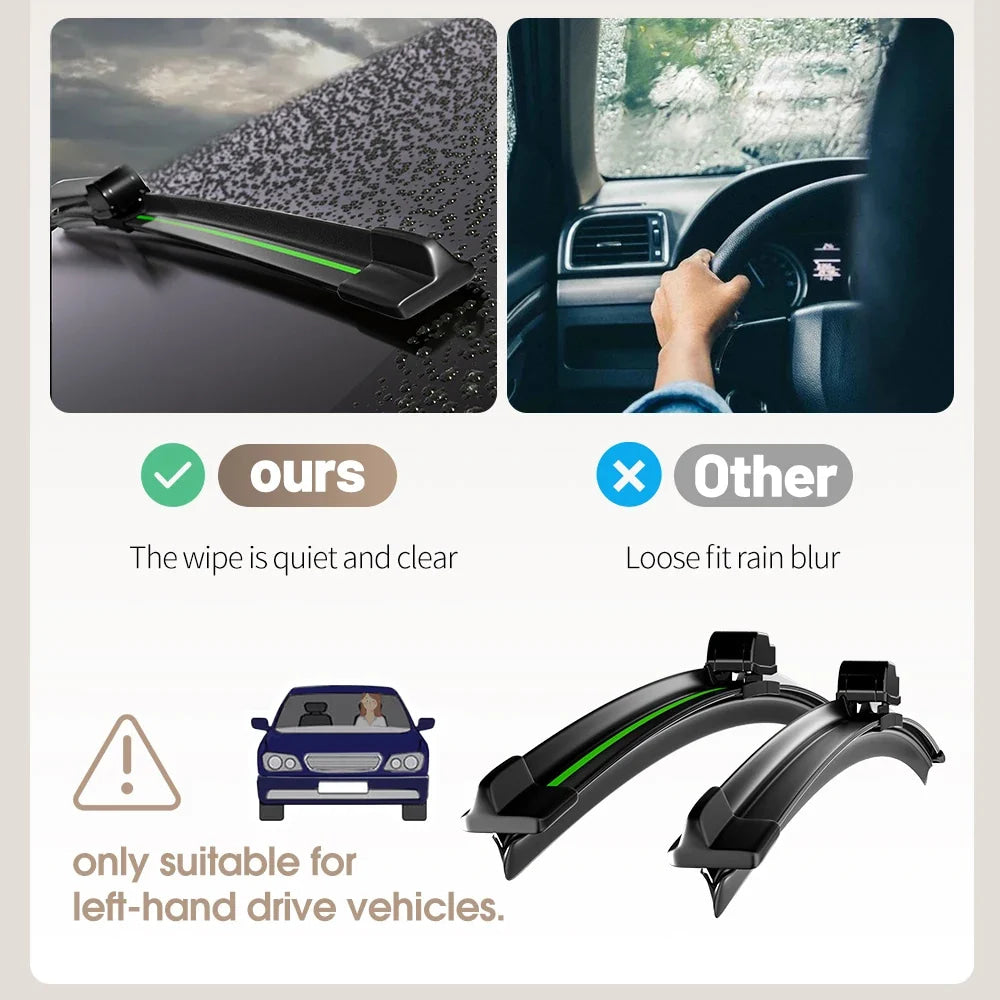 For Chevrolet Bolt EV 2016-2023 Front Windshield Wiper Blades 2pcs Windscreen Window Accessories 2017 2018 2019 2020 2021 2022