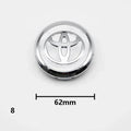 4Pcs 57/62mm Car Wheel Center Hub Caps For Toyota Rav4 Aygo Yaris Corolla Camry Car Tire Center Decoration Stickers Accessories