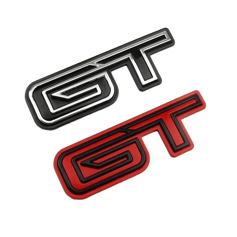3D GT Logo Sticker for Ford Mustang Mach-E Door Trunk GT Zinc Alloy Creative Emblem Badge Stickers Car Decoration Accessories