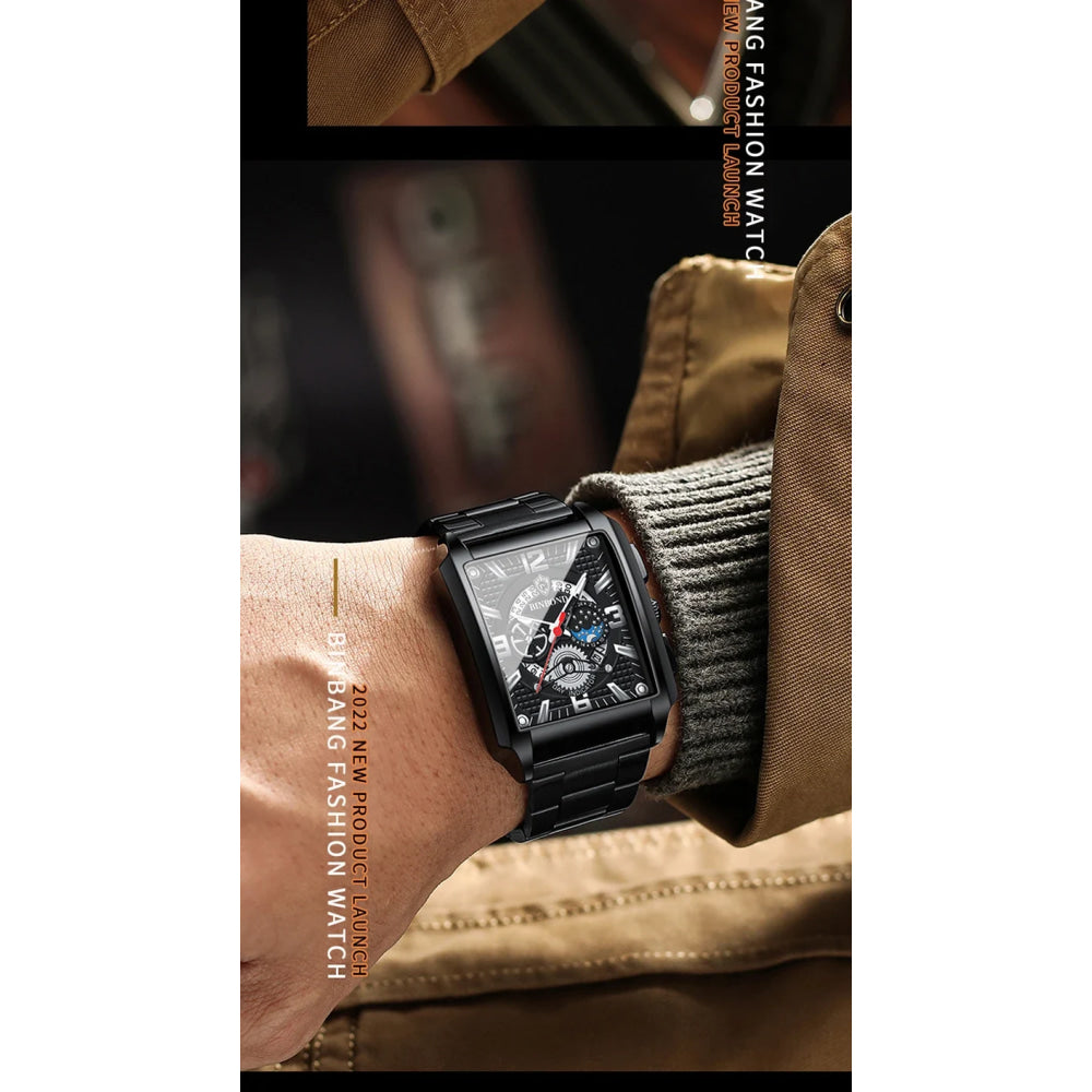BINBOND Luxury quartz wristwatches luminous waterproof auto date chronograph men's watch business sport fashion casual reloj