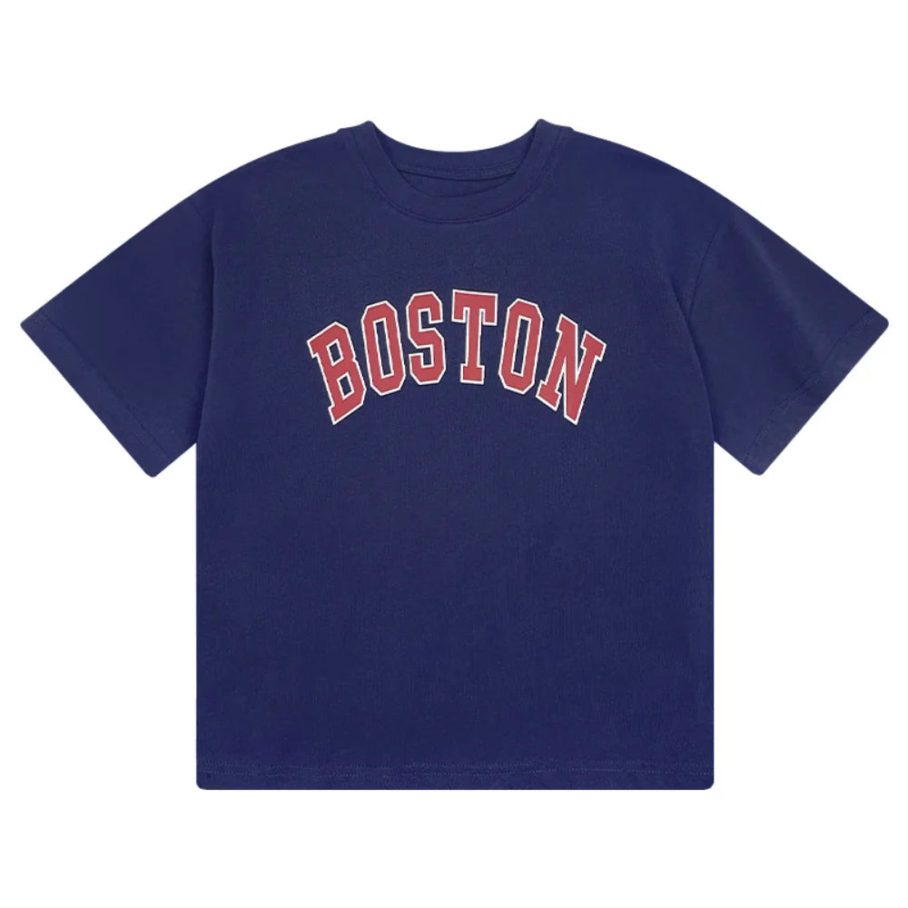 Summer T Shirt Children Clothes Boy and Girl Letter Short Sleeve Fashion Casual Tops Cotton Clothing 1-5Years