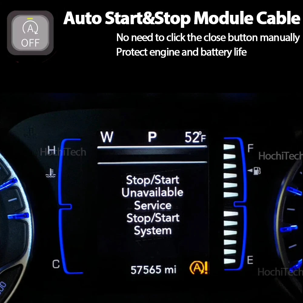 For VW Volkswagen Multivan T5 T6 Golf 6 Caddy Automatic Start Stop Engine System Off Eliminator Control Sensor Plug Cable