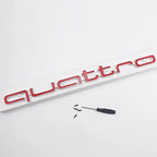 3D ABS Quattro Badge Car Front Grille Emblem Auto Head Hood Decoration Accessories for Audi S A3 A4 B8 8P 8V B6 A5 A6 C7 Q5 B9 R