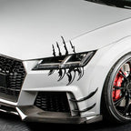 Universal Car Lamp Eyebrow Sharp Claw Stickers Headlight PVC Decals For Audi Alfa BMW Ford Honda Suzuki Auto Tuning Accessories