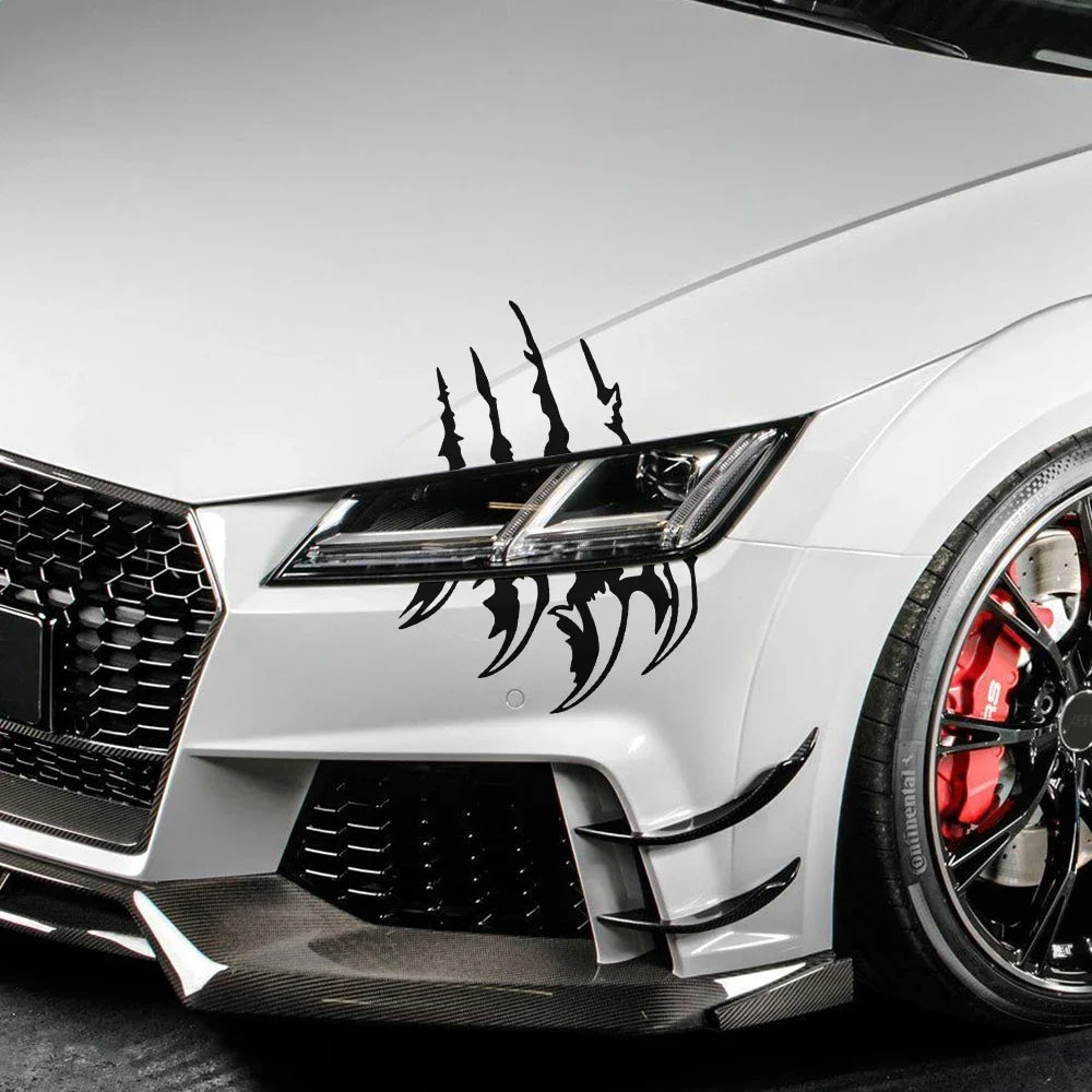 Universal Car Lamp Eyebrow Sharp Claw Stickers Headlight PVC Decals For Audi Alfa BMW Ford Honda Suzuki Auto Tuning Accessories