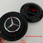 4PCS Aluminum Car Wheel Center Hub Caps for Mercedes-Benz A45S C63S E63S AMG GT GTS C190 Auto Styling Accessories