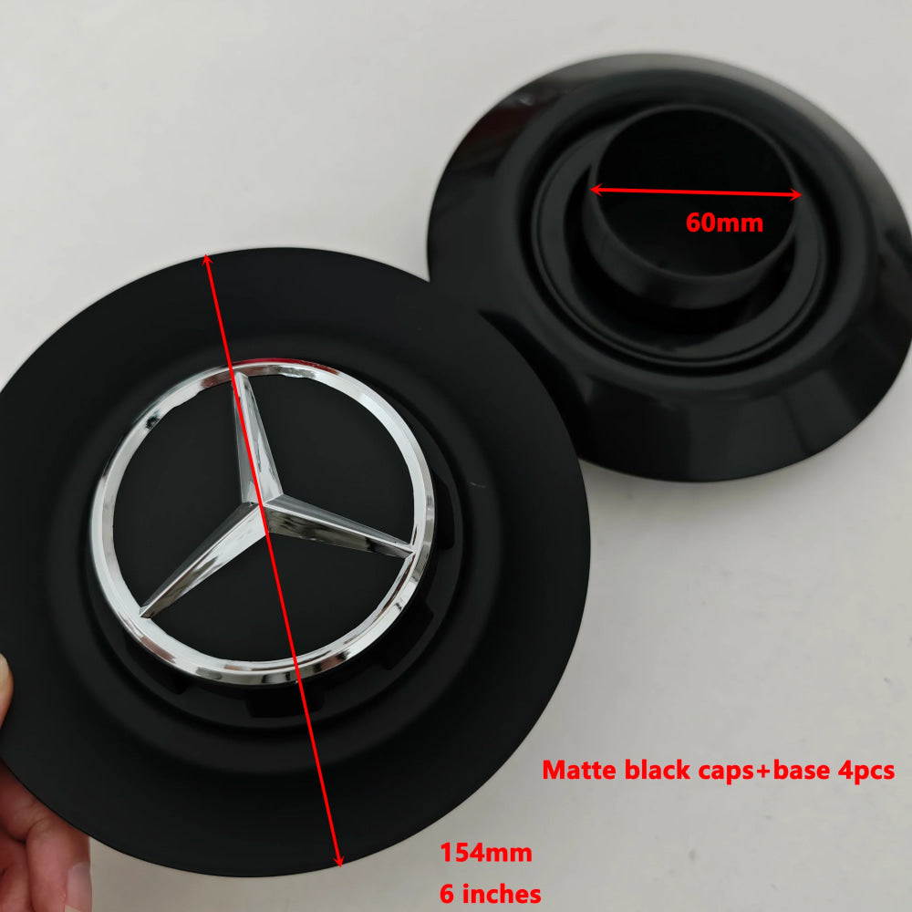 4PCS Aluminum Car Wheel Center Hub Caps for Mercedes-Benz A45S C63S E63S AMG GT GTS C190 Auto Styling Accessories