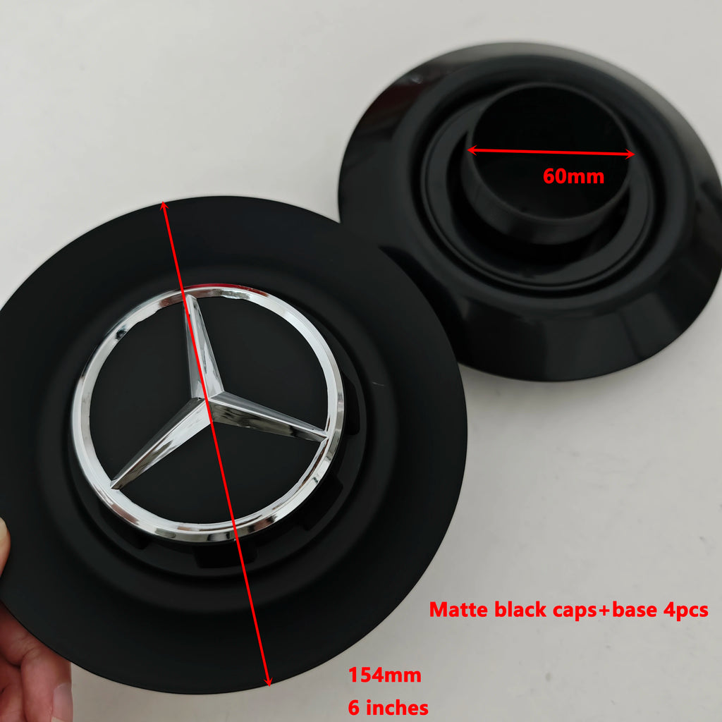 4PCS Aluminum Car Wheel Center Hub Caps for Mercedes-Benz A45S C63S E63S AMG GT GTS C190 Auto Styling Accessories