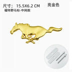 For Ford Mustang Car Sticker Car Front Grille Badge Emblem Rear Trunk Sticker  For Ford Mustang Focus Fiesta Kuga Edge Shelby GT