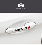 4PCS Car Styling Door Handle Decoration Stickers Decals For Nissan J10 X-Trail Qashqai Juke Leaf Micra NOTE Patrol Gadgets