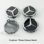For AMG 4pcs 75MM Car Wheel Center Hub Caps Covers Mercedes Benz A B C S Class AMG GLA CLA GLC W176 W221 W204 W205 accessories
