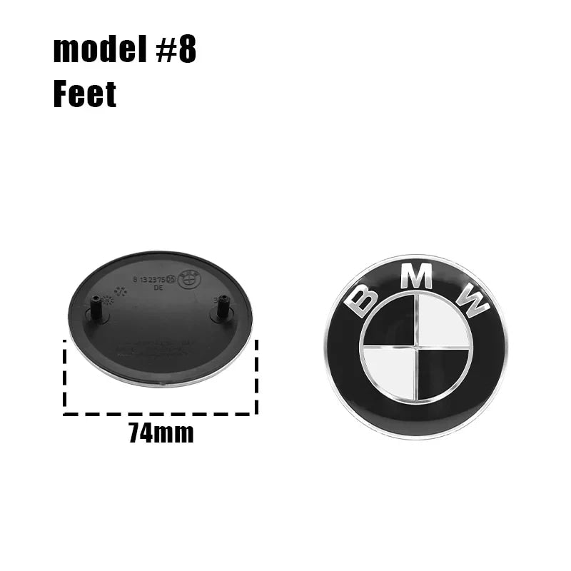 82mm 74mm car Front Hood Emblem rear boot trunk logo For BMW M G20 G32 G11 X3 X5 X4 X6 X7 G30 G12 F40 F30 X1 Accessories
