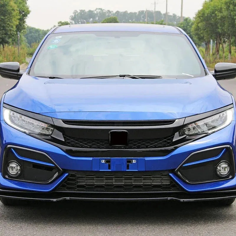 For Honda Civic 10th Gen 2016-2021 Front Grille Racing Grill Net Car Grid Splitter Upper Bumper Hood Mesh Grills