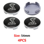 4Pcs 54mm 62mm 65mm 3D ABS Aluminum Car Wheel Center Hub Caps Universal Replacement Badges For Auto Rims Exterior Tuning Trim